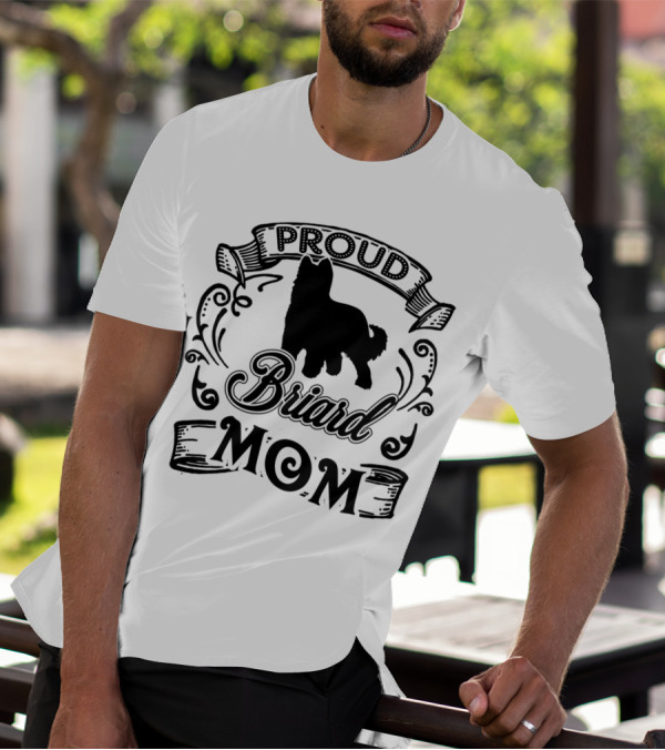 Proud Briard Mom T-Shirt
