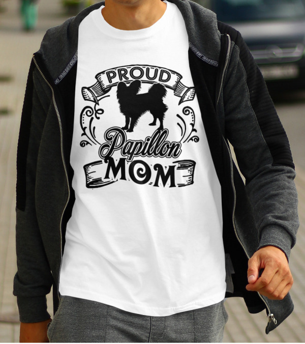 Proud Papillon Mom T-Shirt