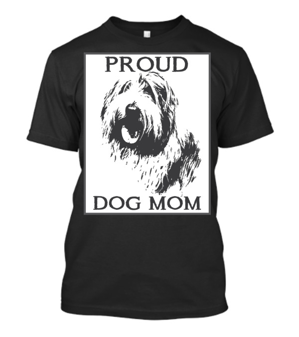 Proud Dog Mom Old English Sheepdog T-Shirt