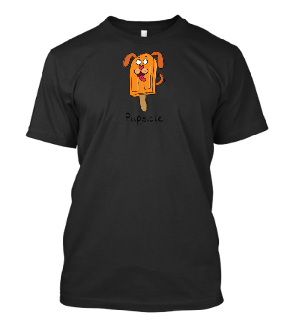 Pupsicle Puppy Popsicle Playful Orange Ice Cream Dog T-Shirt