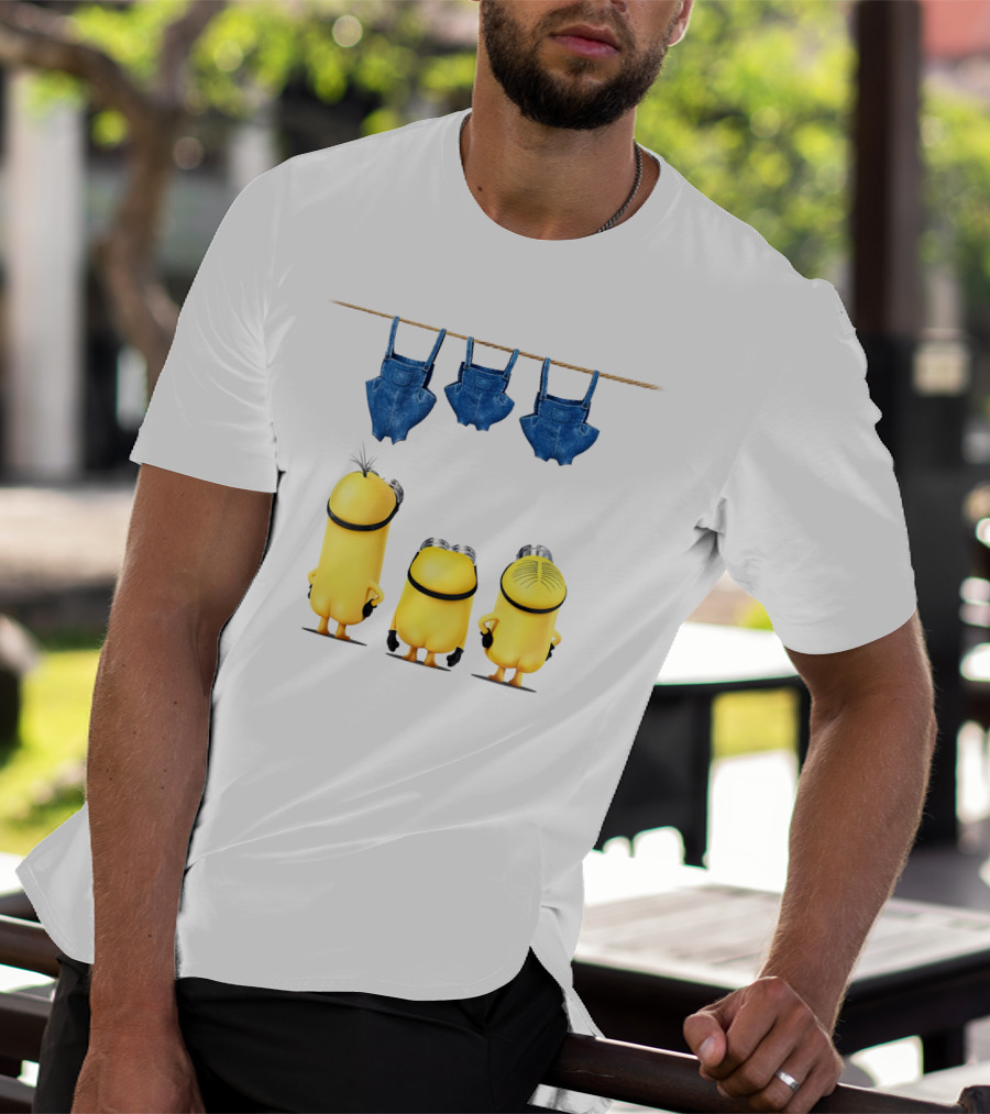 Minions Overalls Laundry Scene Despicable Me Fans T-Shirt