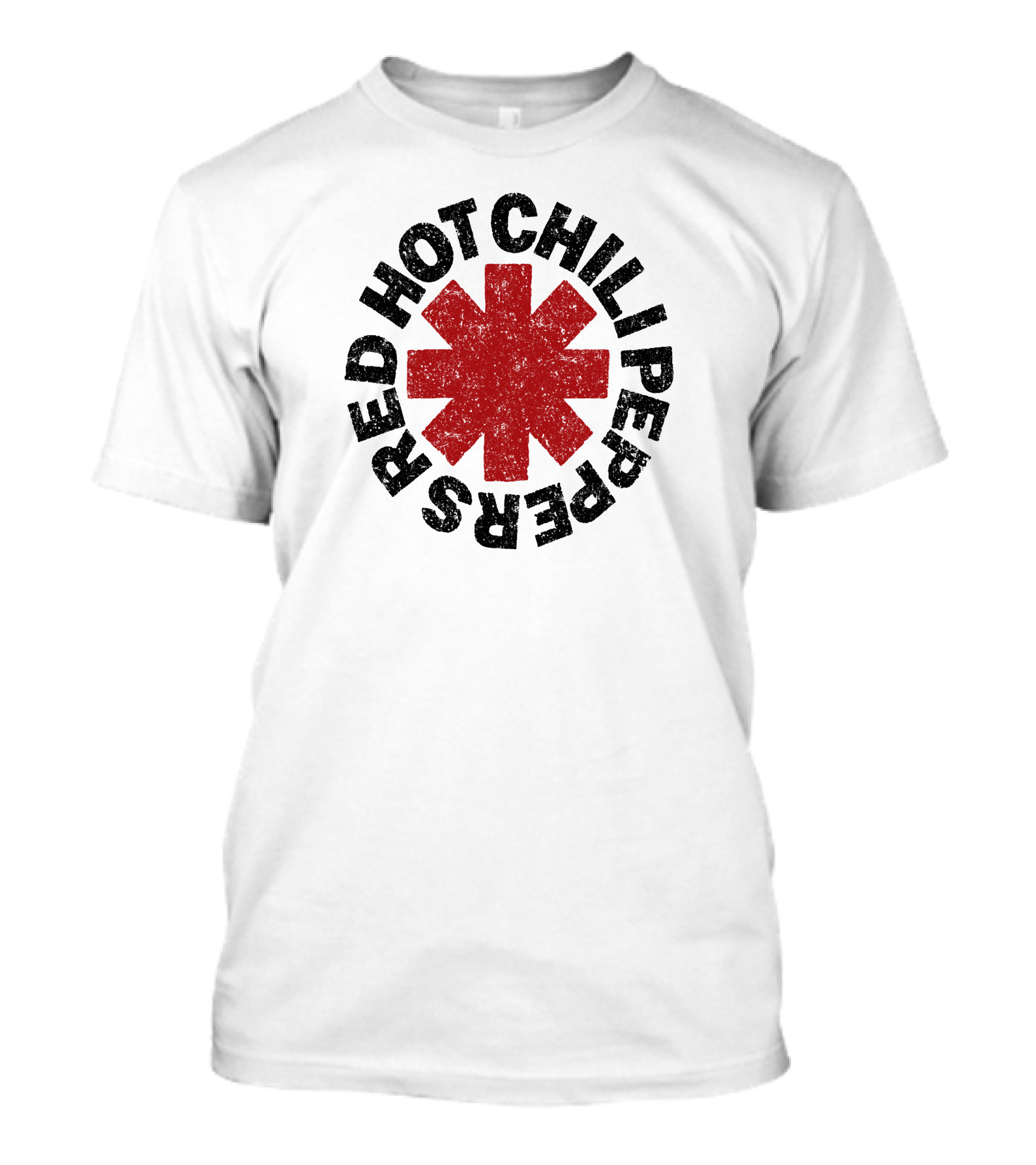 Red Hot Chili Peppers Distressed Logo Star T-Shirt