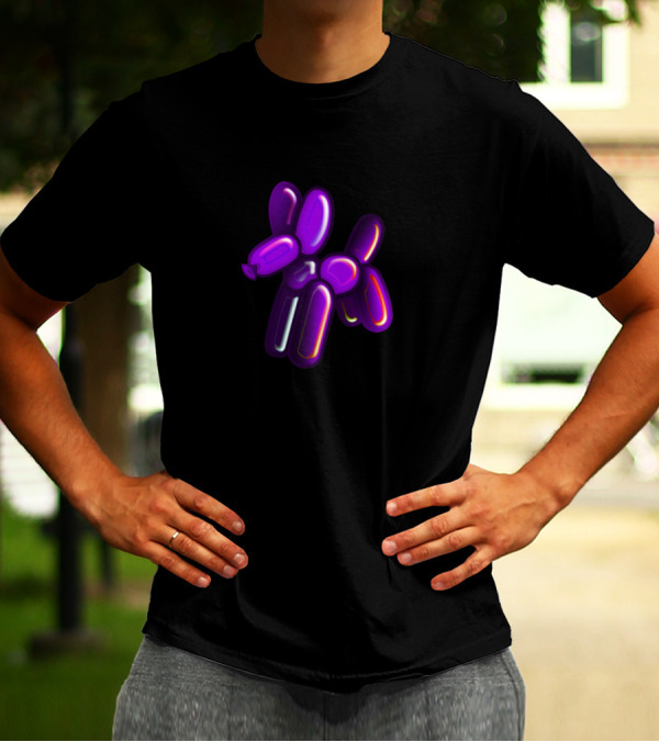 Purple Balloon Animal Dog T-Shirt