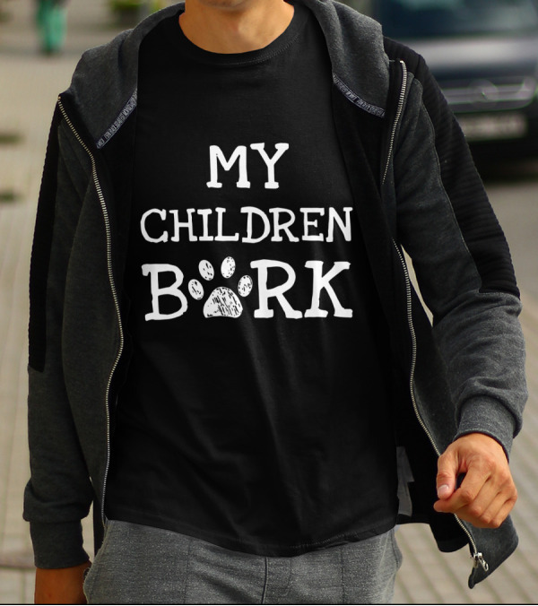 My Children Bork Paw Prints T-Shirt