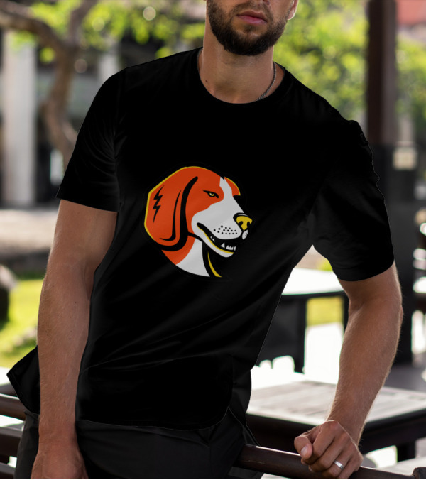 Beagle Hound Dog Sports Team Mascot Emblem T-Shirt