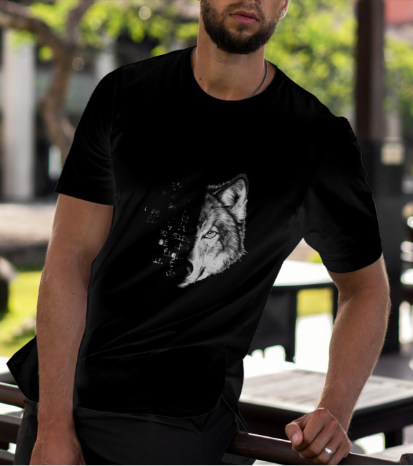 It's Not The Size Of The Dog In The Fight It's The Size Of The Fight In The Dog Wolf Face T-Shirt