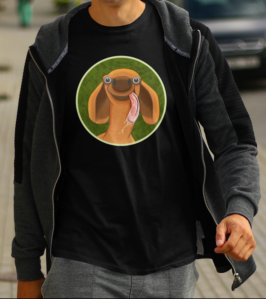 You Got Slopper All Over My Heart Cute Dog T-Shirt