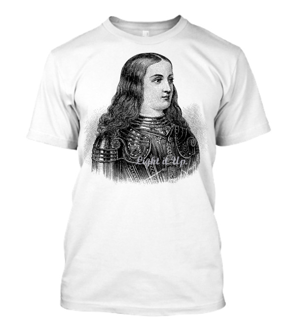 Joan Of Arc Light It Up Medieval Armor T-Shirt