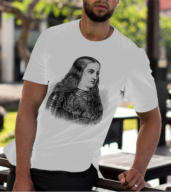 Joan Of Arc Light It Up Medieval Armor T-Shirt