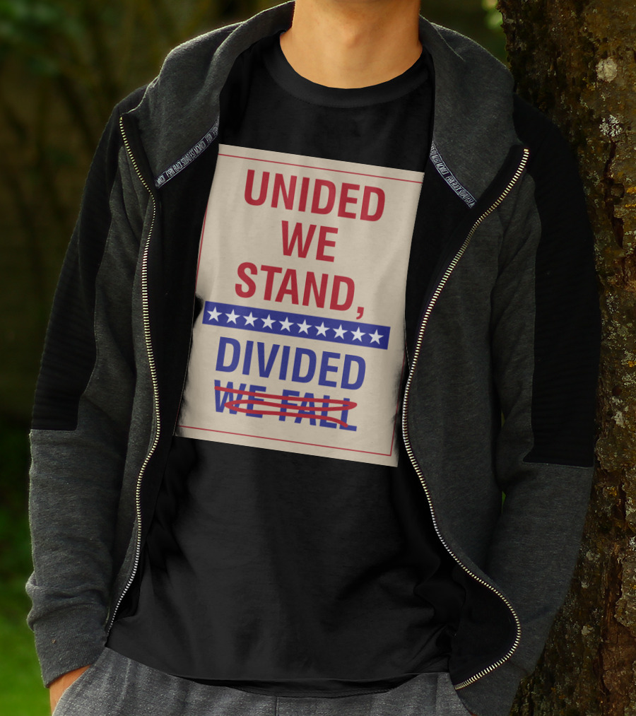 United We Stand The Late Show Stephen Colbert Unided We Stand Divided We Fall T-Shirt