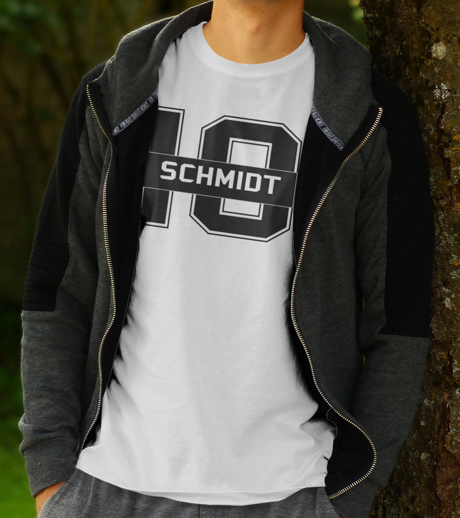 Schmidt 10 Sports Team Inspired Number T-Shirt
