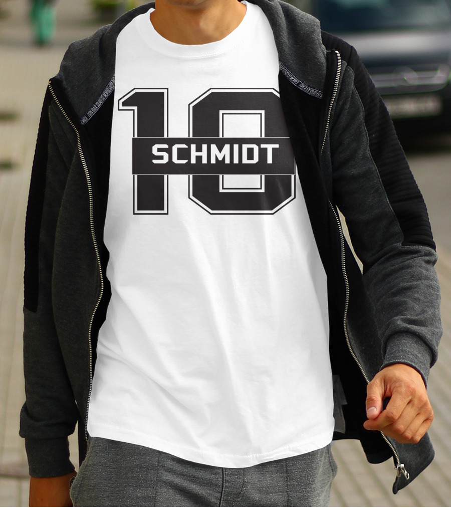 Schmidt 10 Sports Team Inspired Number T-Shirt