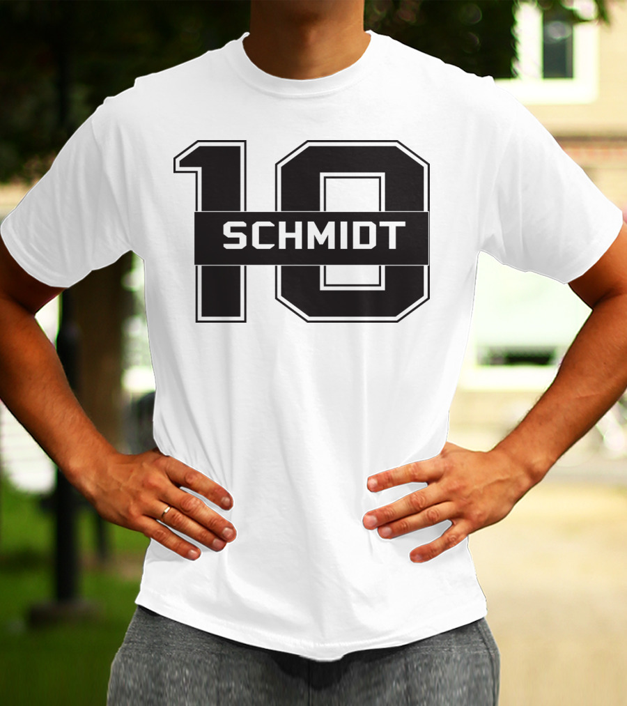 Schmidt 10 Sports Team Inspired Number T-Shirt