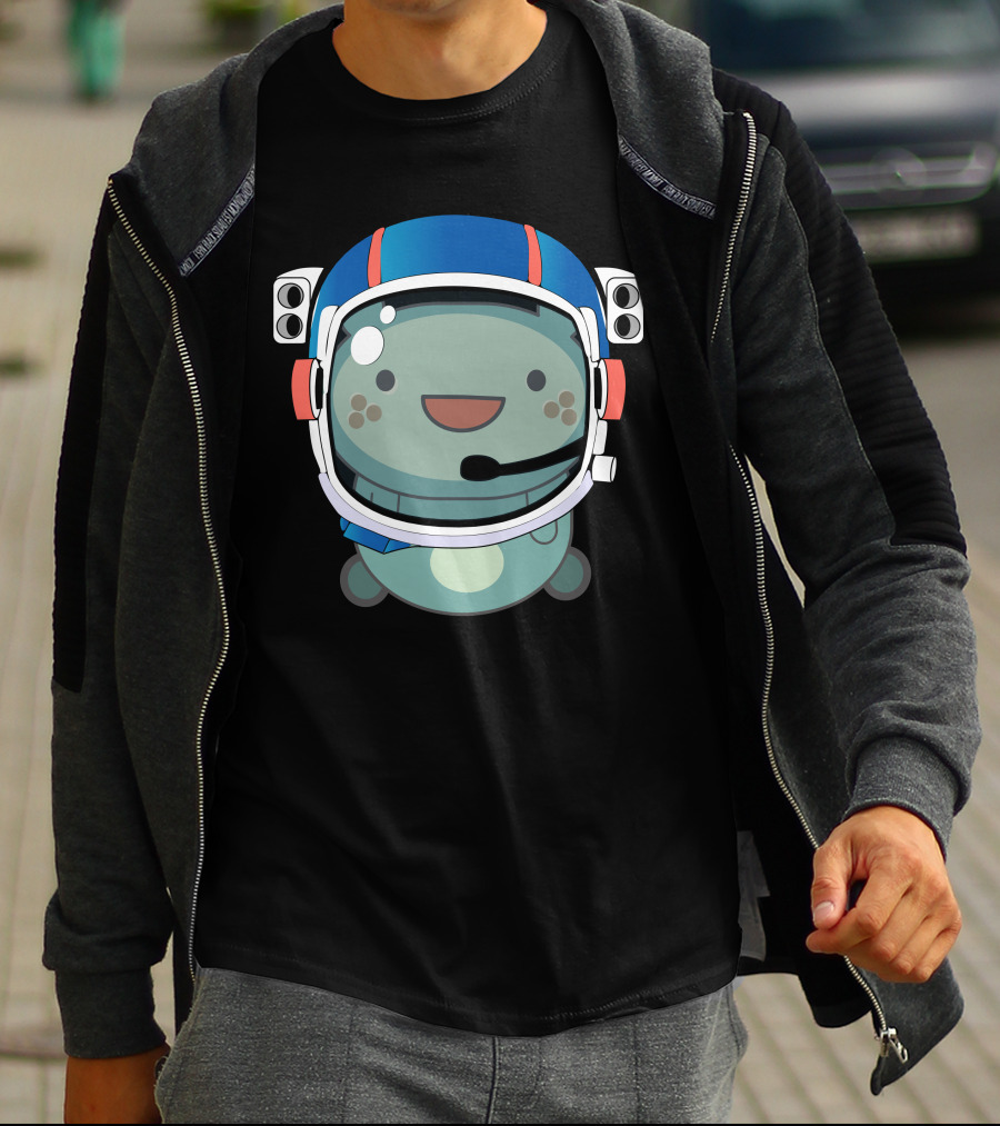 Funny Cat Astronaut Helmet Outer Space Cat Lover Spacex T-Shirt