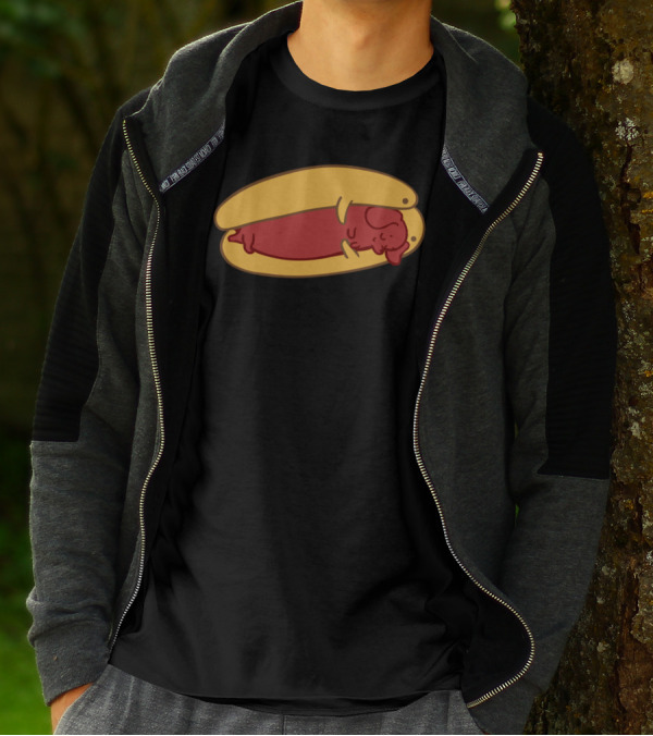 Hot Dog Dachshund Cute Sausage Dog In A Bun T-Shirt