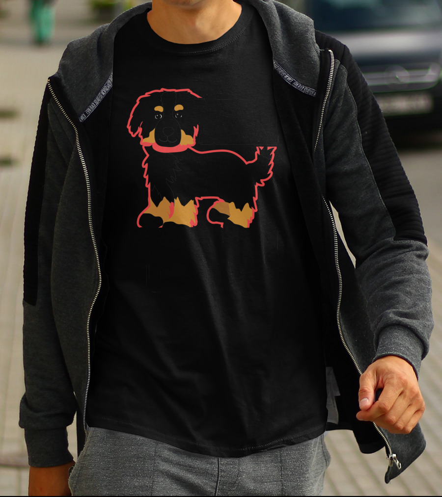 Team Bernese Mountain Dog Lovers Graphic With Cute Dog T-Shirt