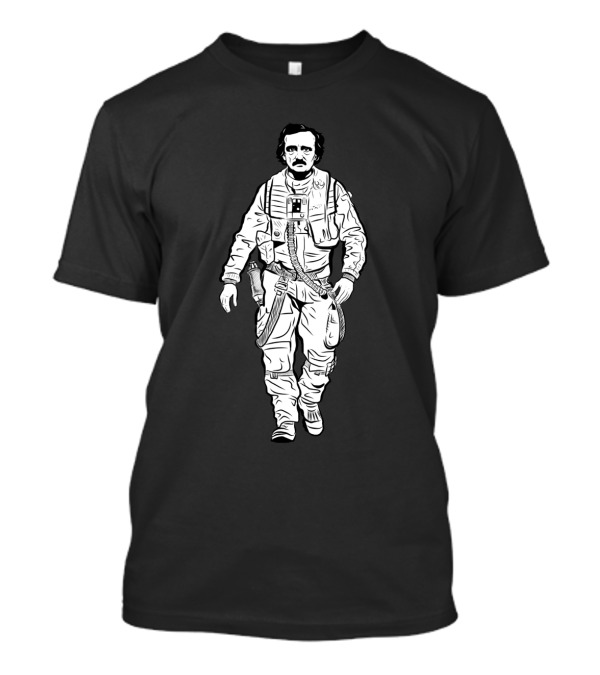 Edgar Allen Poe Dameron Star Wars Parody Crossover T-Shirt