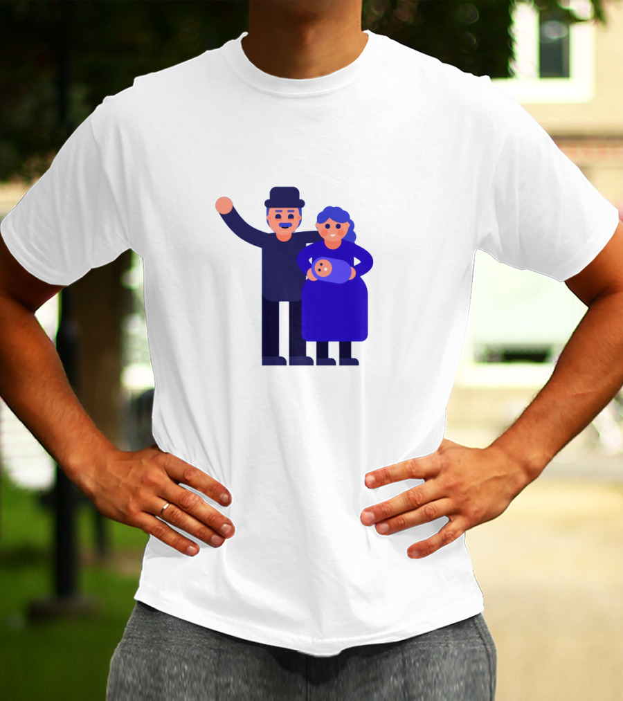 Kurzgesagt Family Cartoon Character T-Shirt