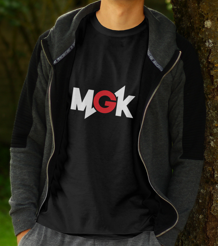 MGK Logo Bold Red Lettering With Lightning Bolt T-Shirt