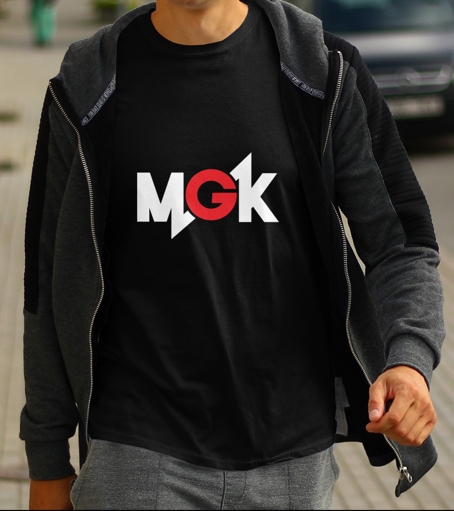 MGK Logo Bold Red Lettering With Lightning Bolt T-Shirt