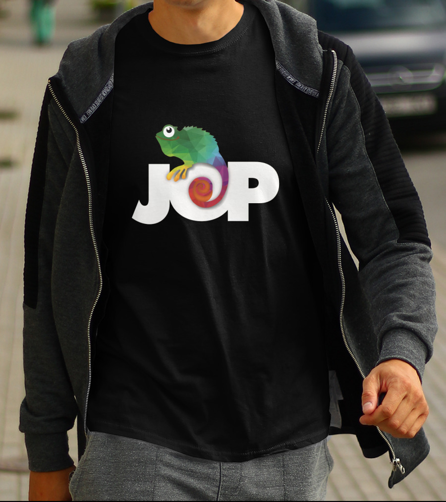 JOP Colorful Chameleon Logomerch T-Shirt