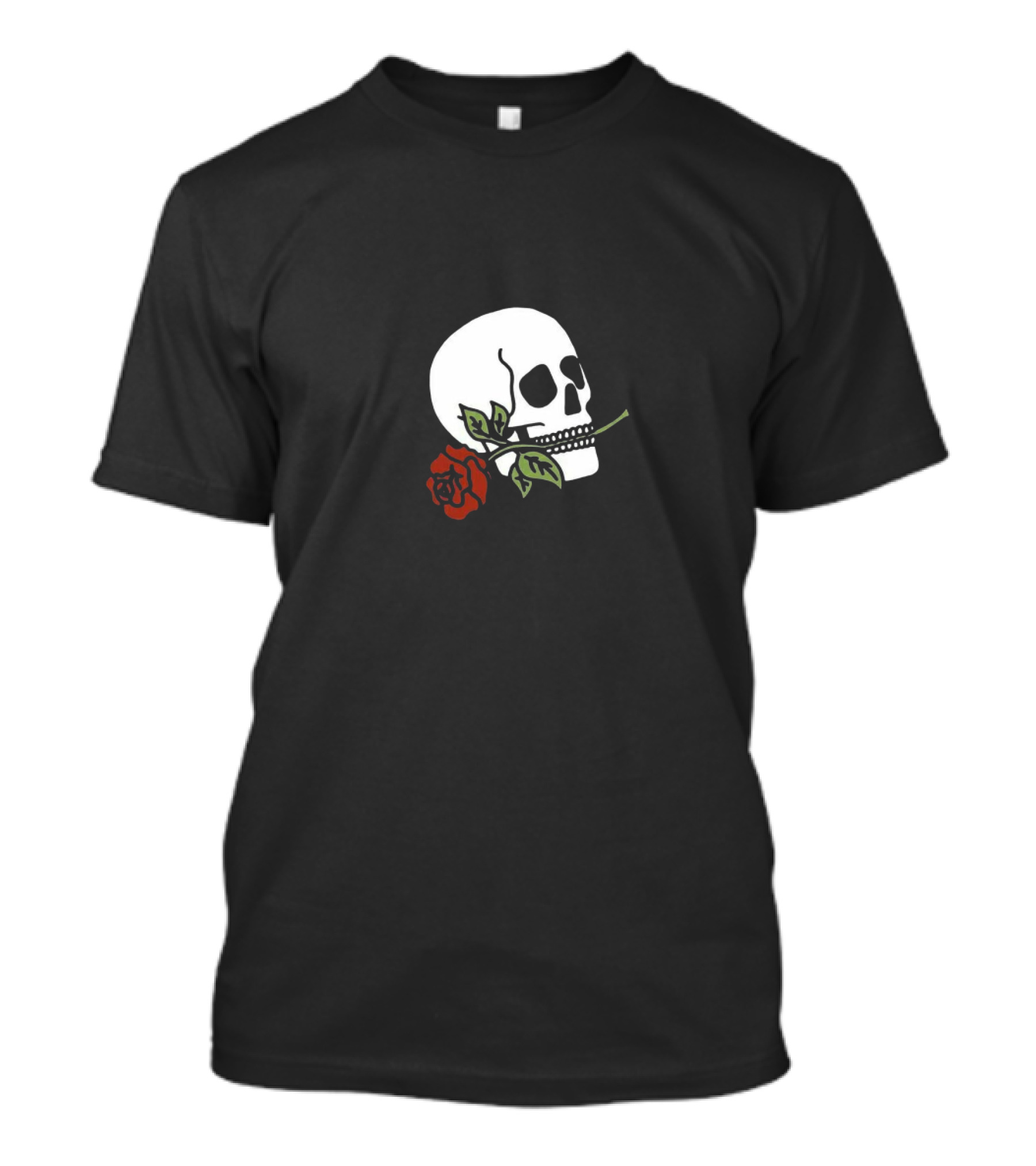 Lil Skies Skull With Red Rose T-Shirt