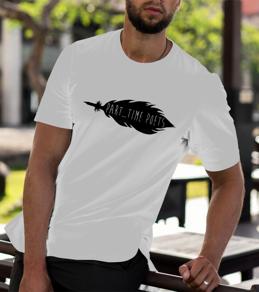 Part Time Poets Feather Quill T-Shirt