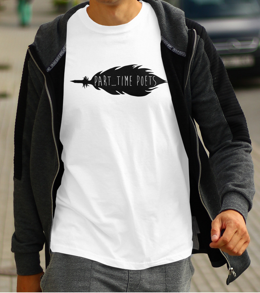 Part Time Poets Feather Quill T-Shirt