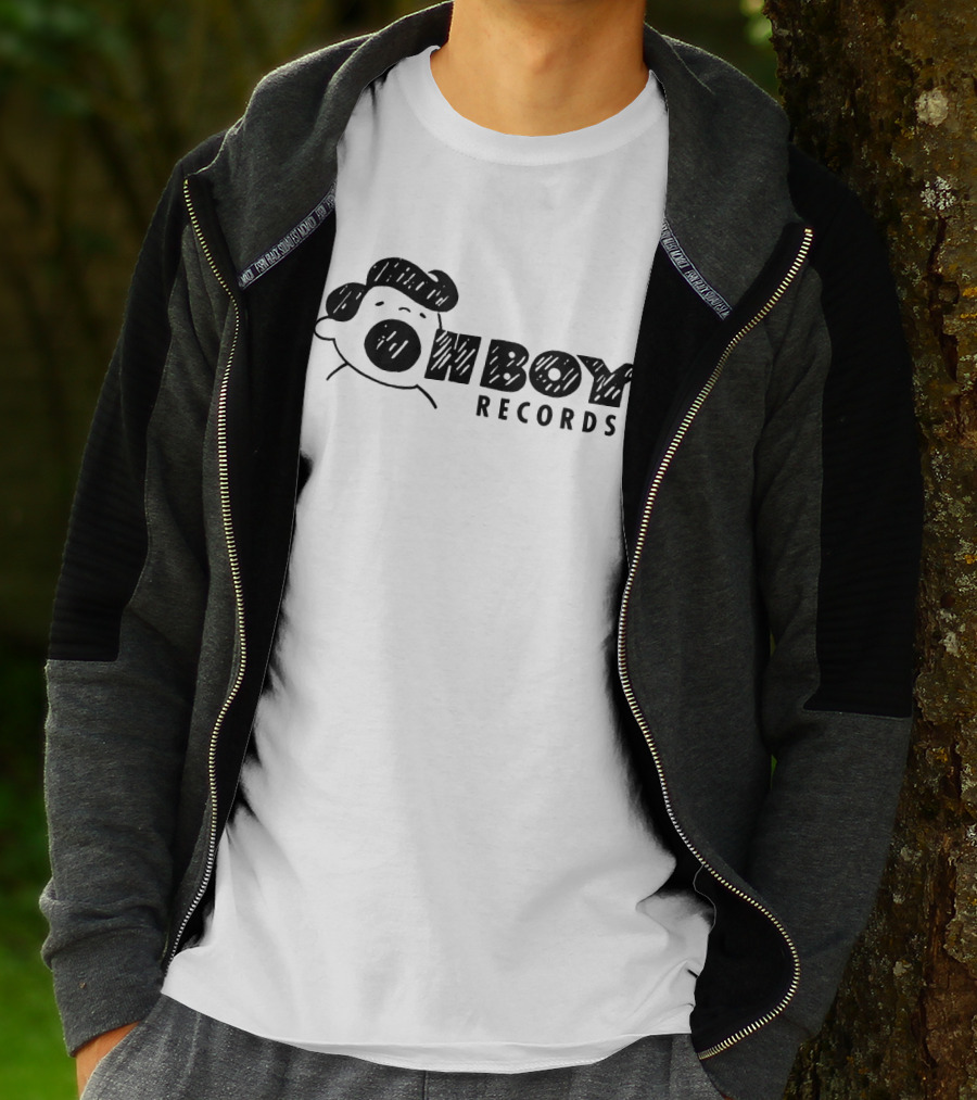 Oh Boy Records Cartoon Character Sketch T-Shirt