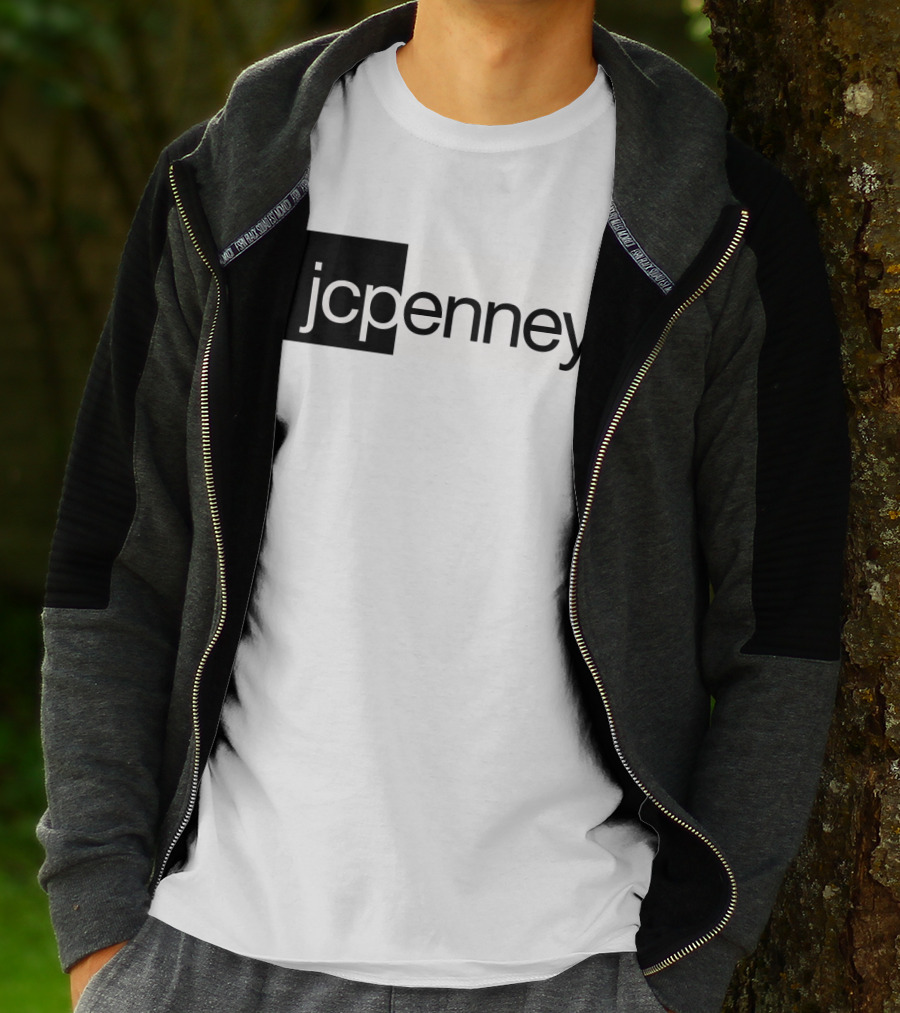 JCPenney Black And White Modern T-Shirt