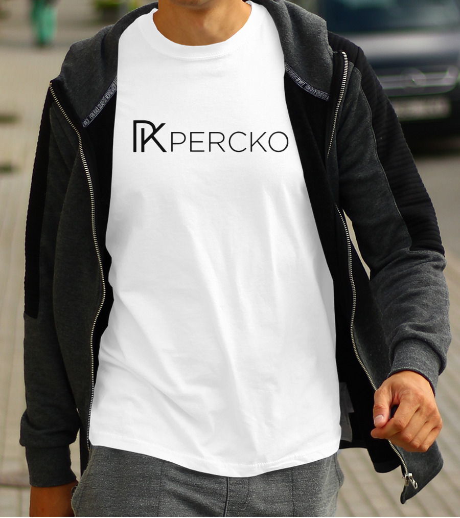 PERCKO Logo Design With Stylish PK Monogram T-Shirt