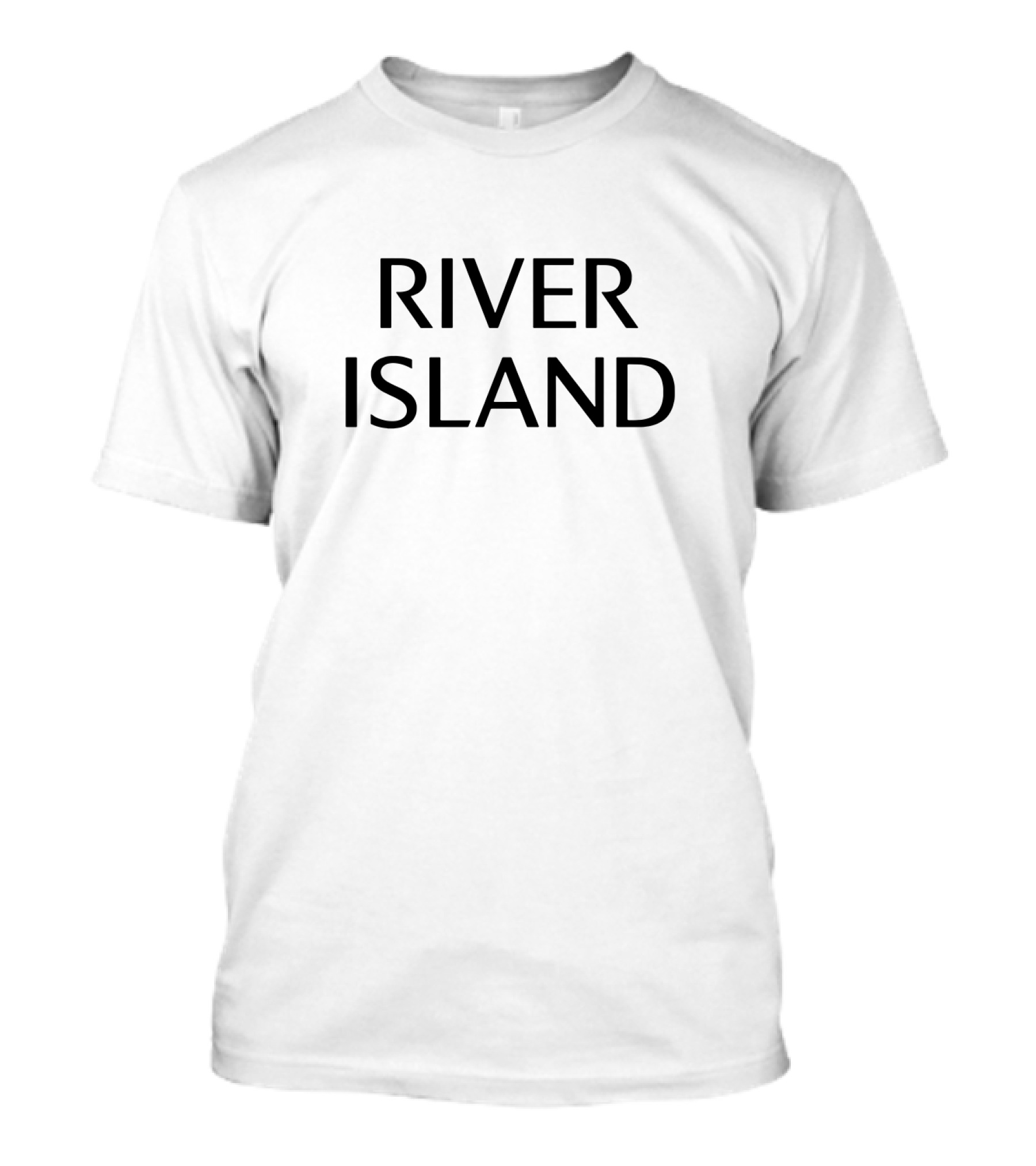 River Island Fashion Brand Logo Classic Text T-Shirt