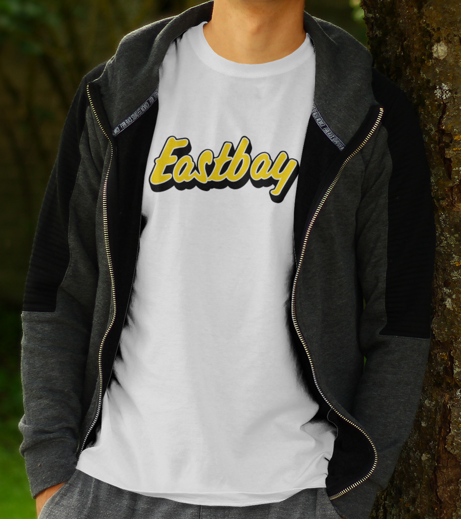Eastbay Yellow Outline Bold Script T-Shirt