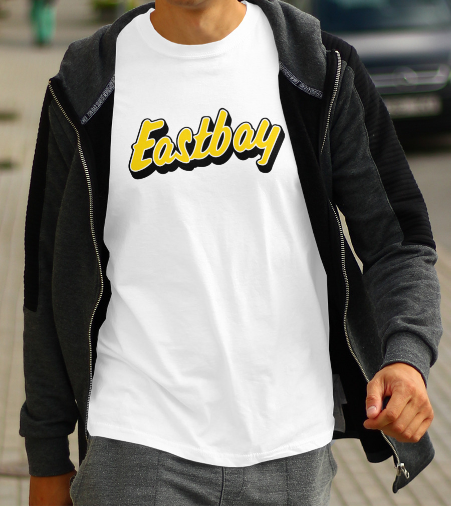 Eastbay Yellow Outline Bold Script T-Shirt