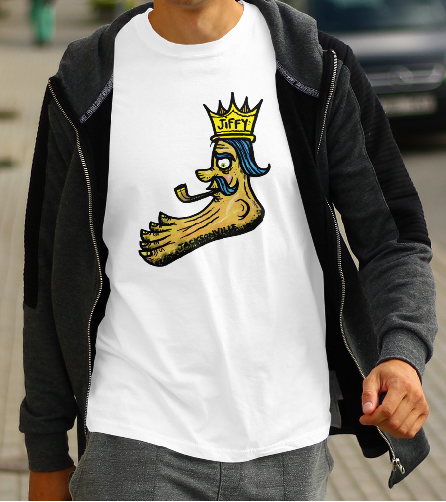 Jiffy J. Jacksonville Crowned Foot With Pipe T-Shirt