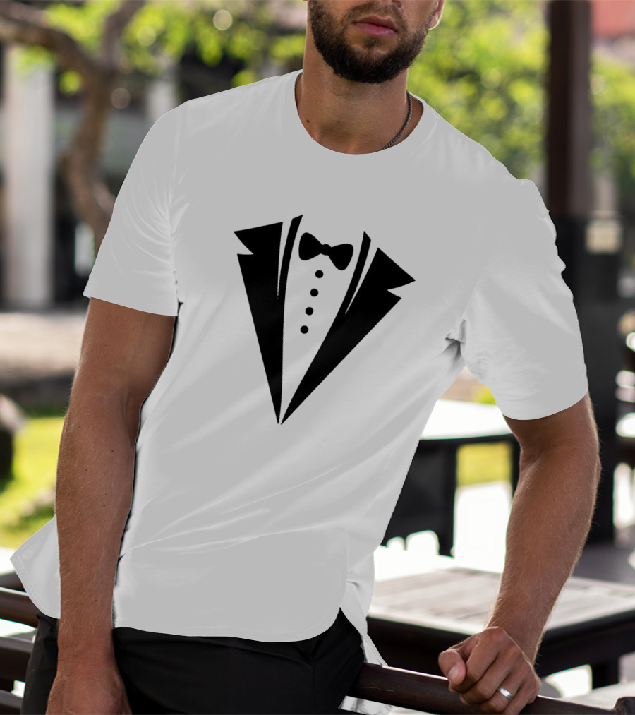 Tuxedo Bow Tie Jacket T-Shirt