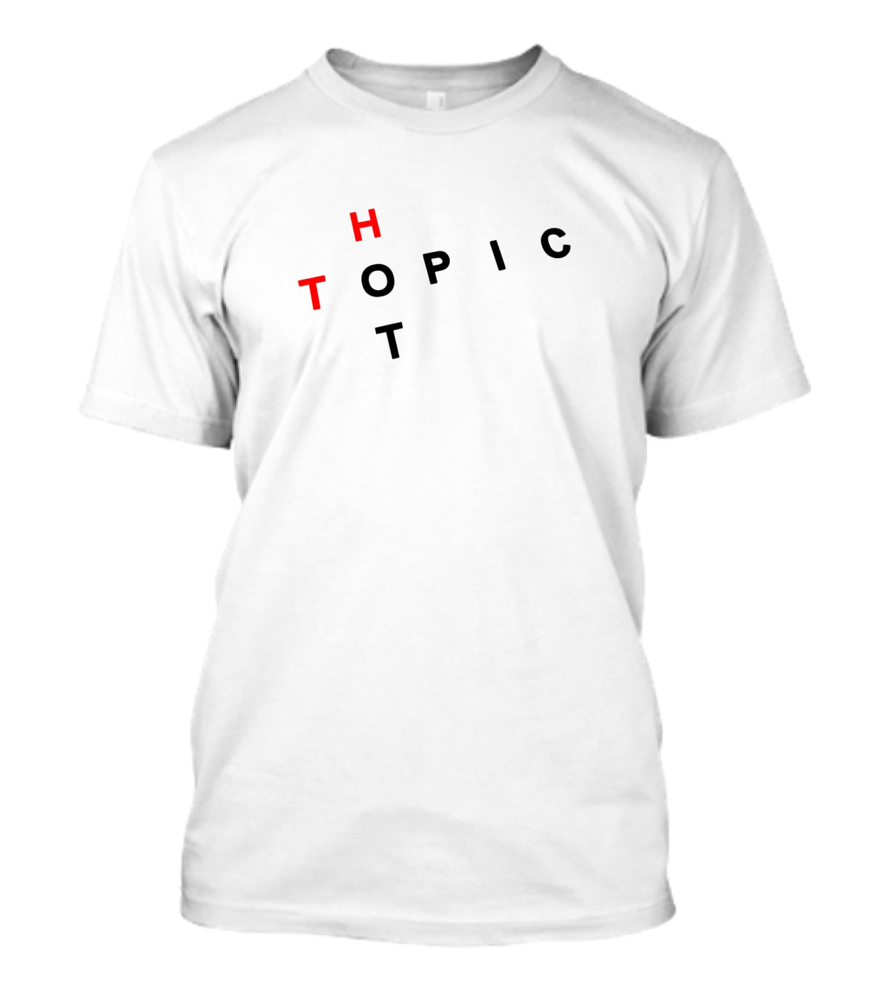 HOT TOPIC TILTED TEXT T-Shirt