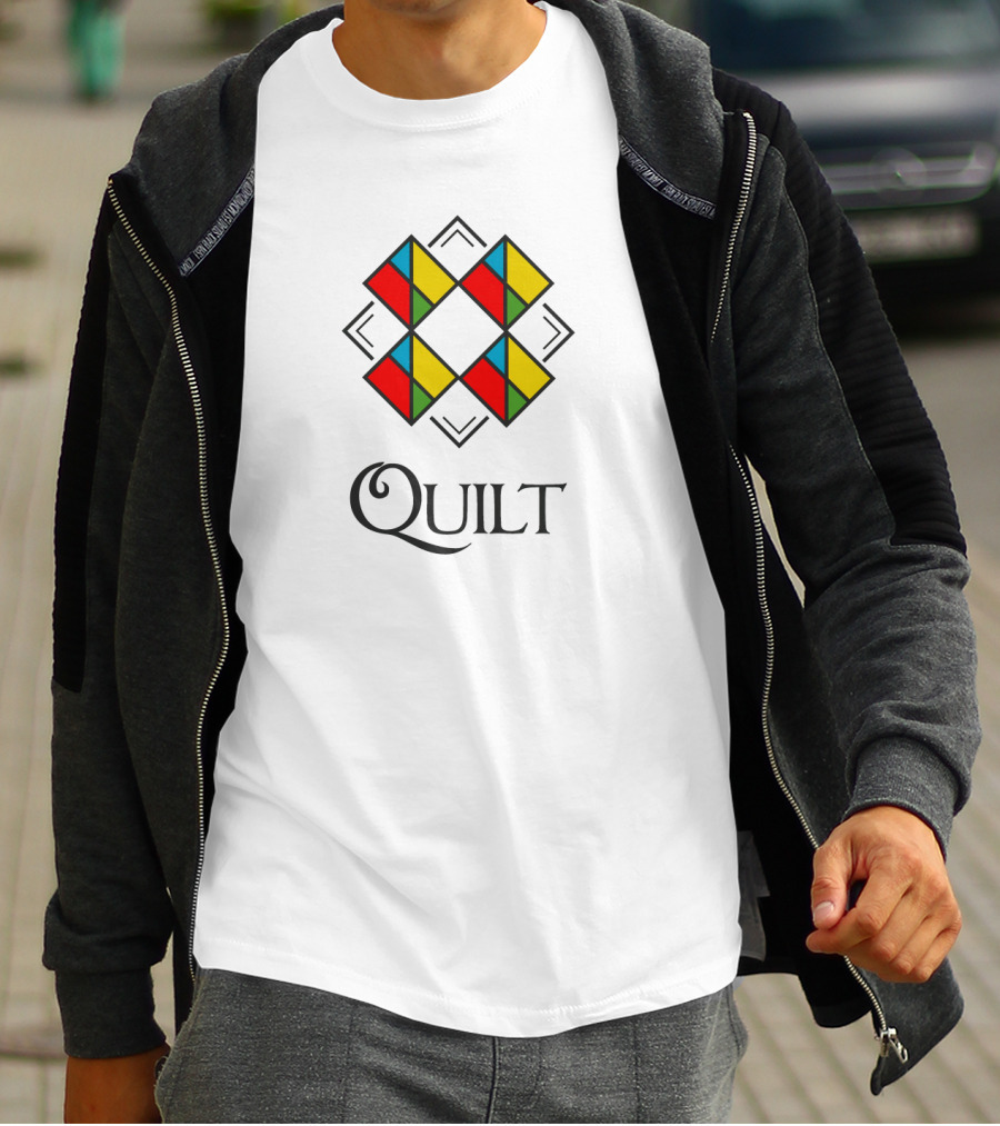 Quilt Colorful Geometric T-Shirt