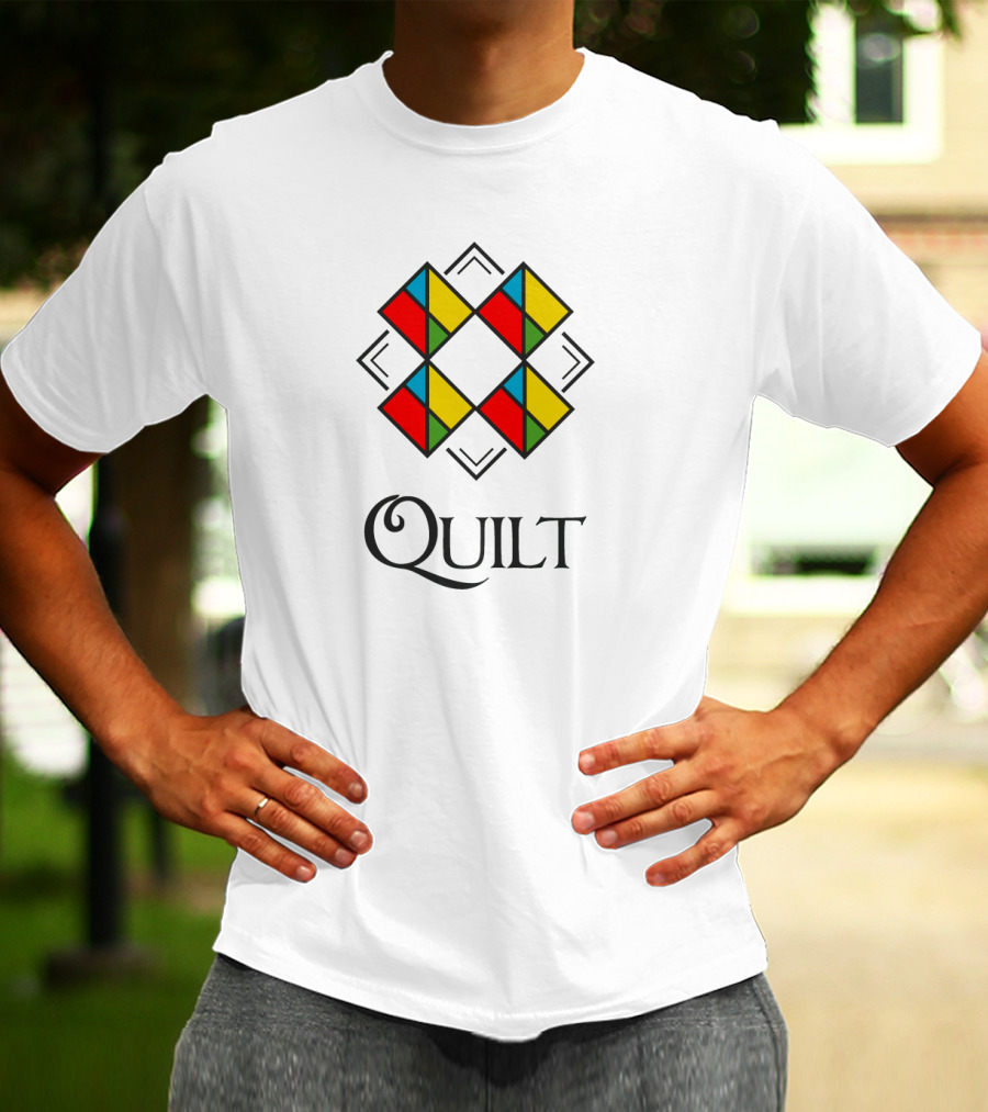 Quilt Colorful Geometric T-Shirt