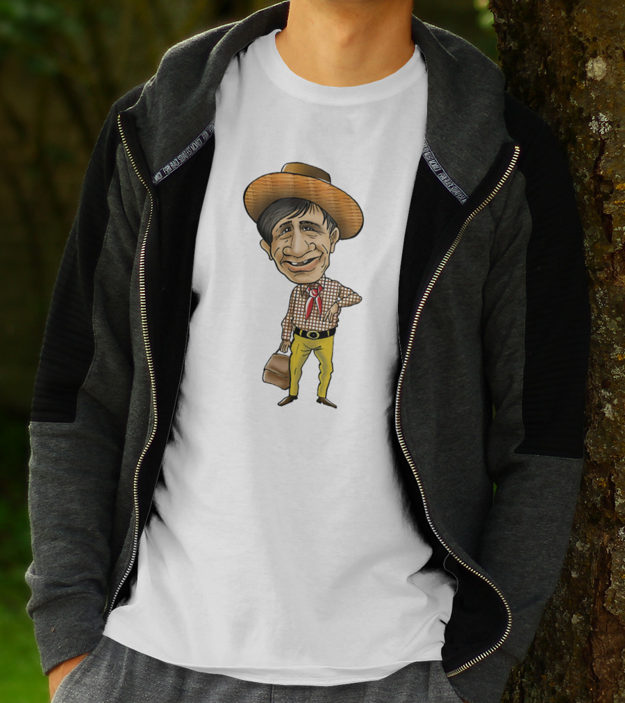 Dev Anand Caricature Cowboy T-Shirt