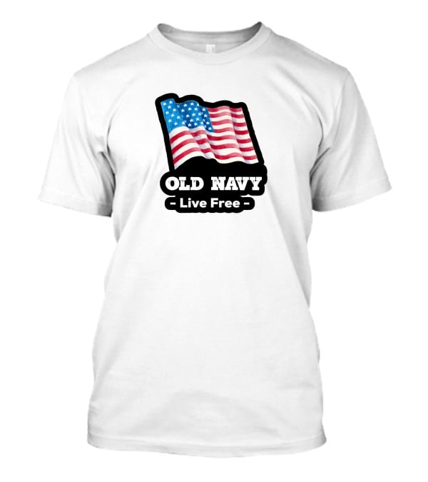 Old Navy Live Free American Flag T-Shirt