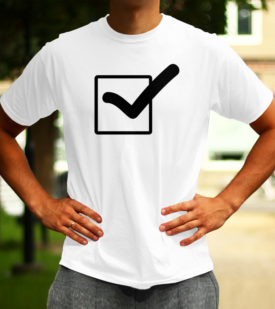 Check Mark Icon In Square Box T-Shirt