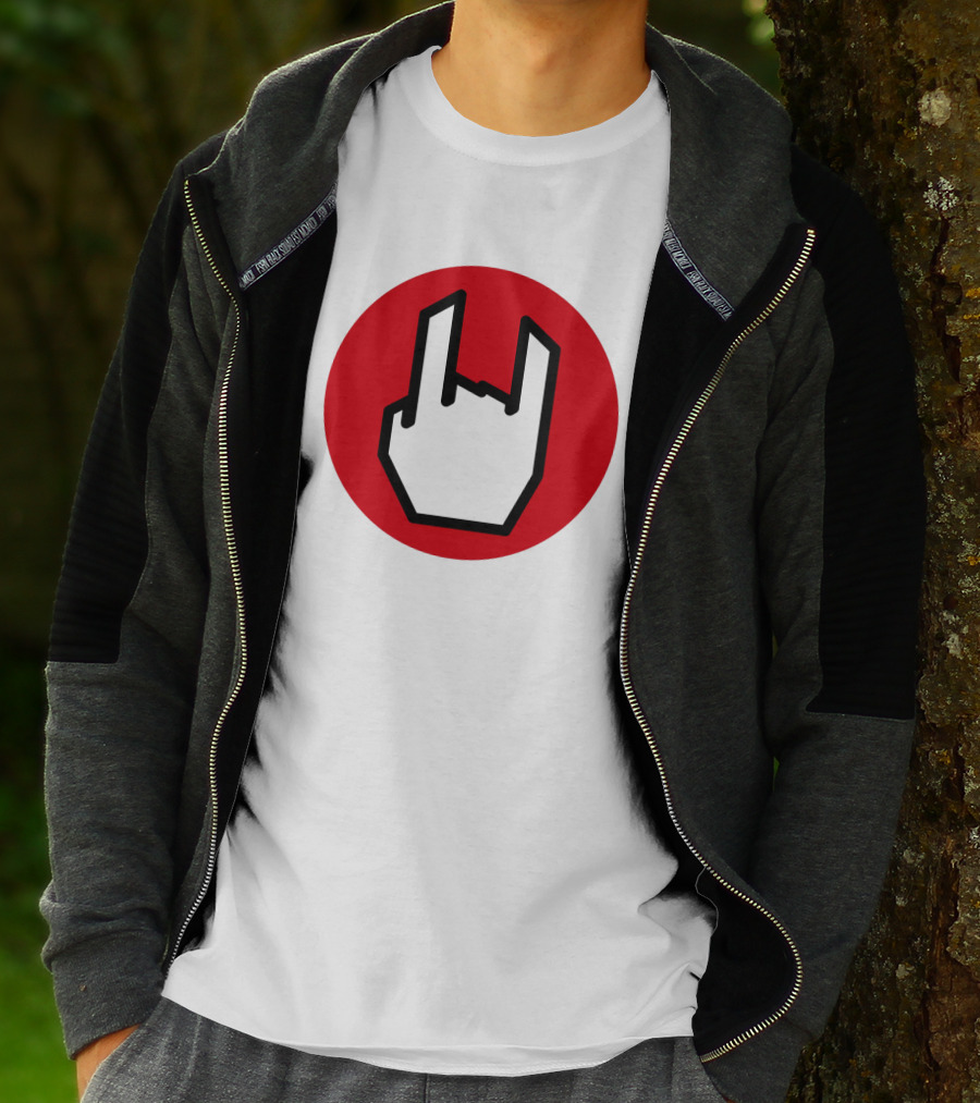 EMP Metal Hand Gesture Symbol T-Shirt