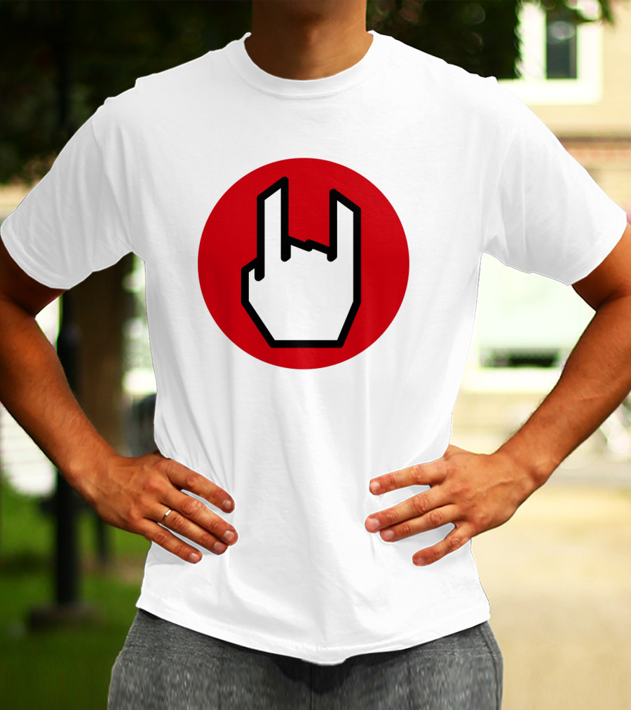 EMP Metal Hand Gesture Symbol T-Shirt