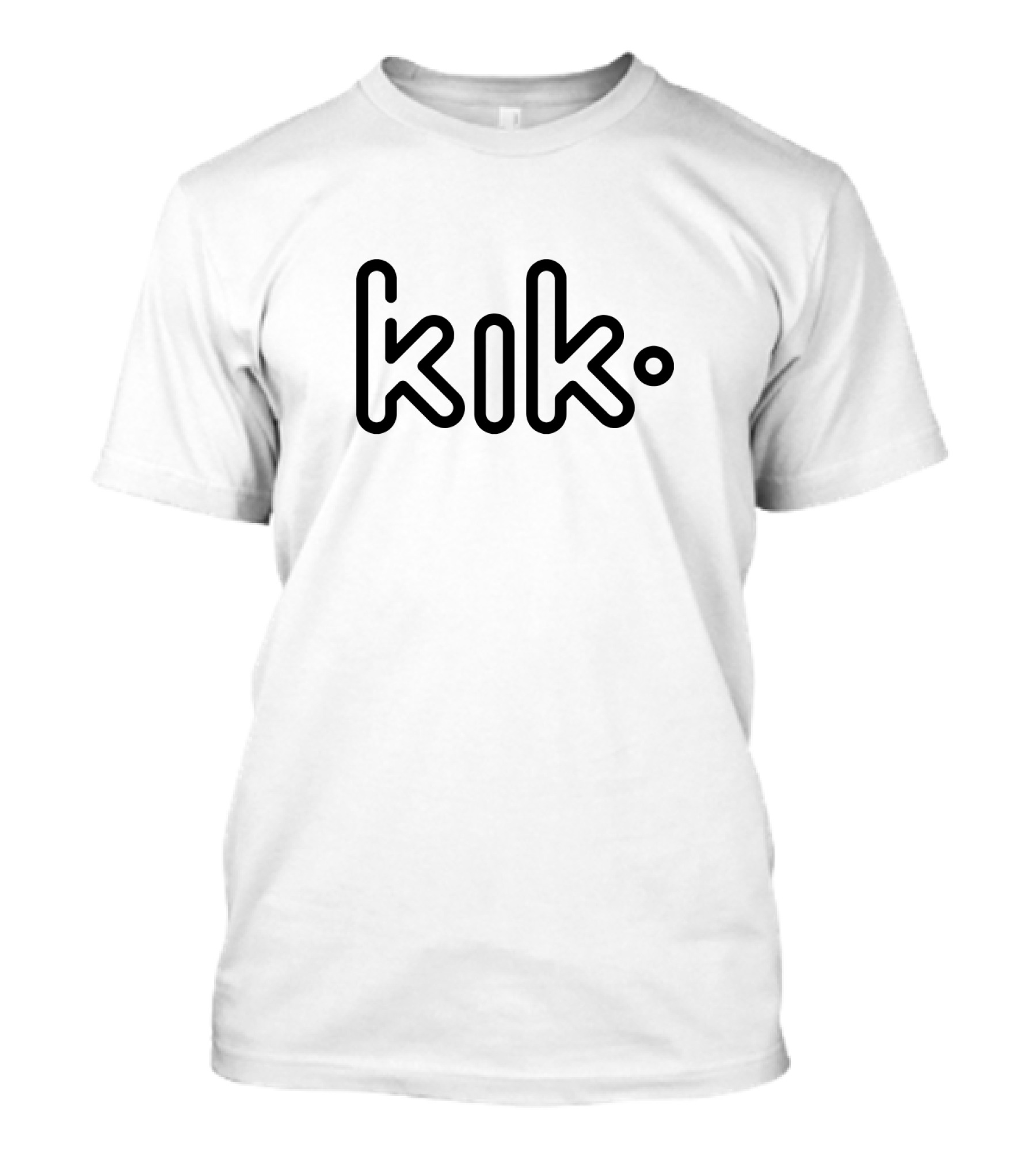 Kik Logo Text Minimalist T-Shirt