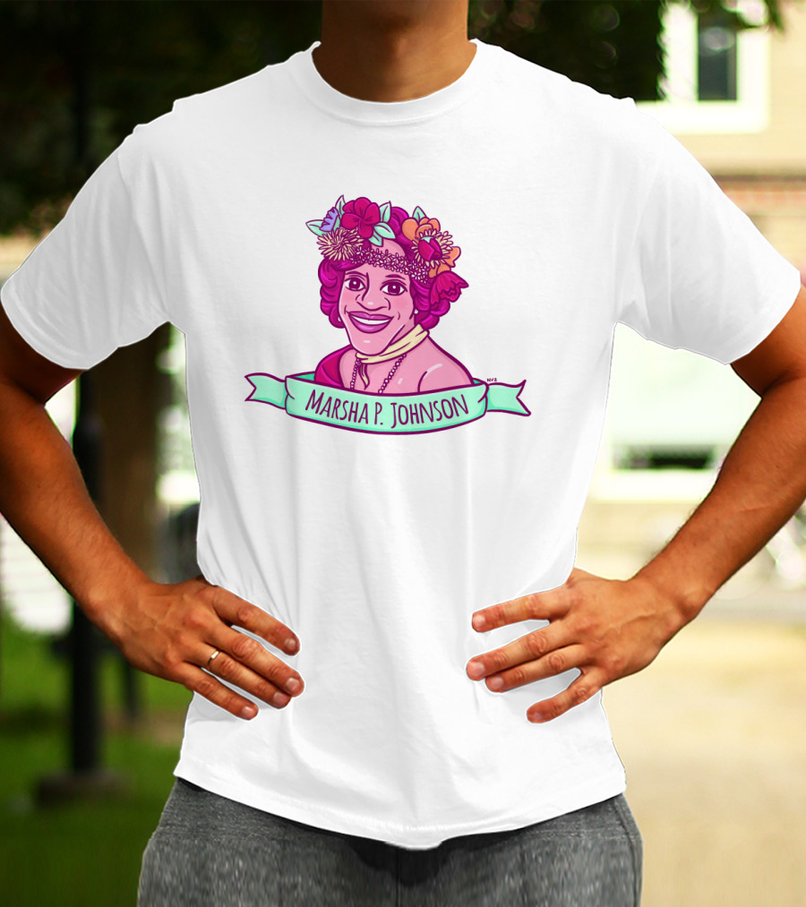 Marsha P. Johnson Flower Crown T-Shirt