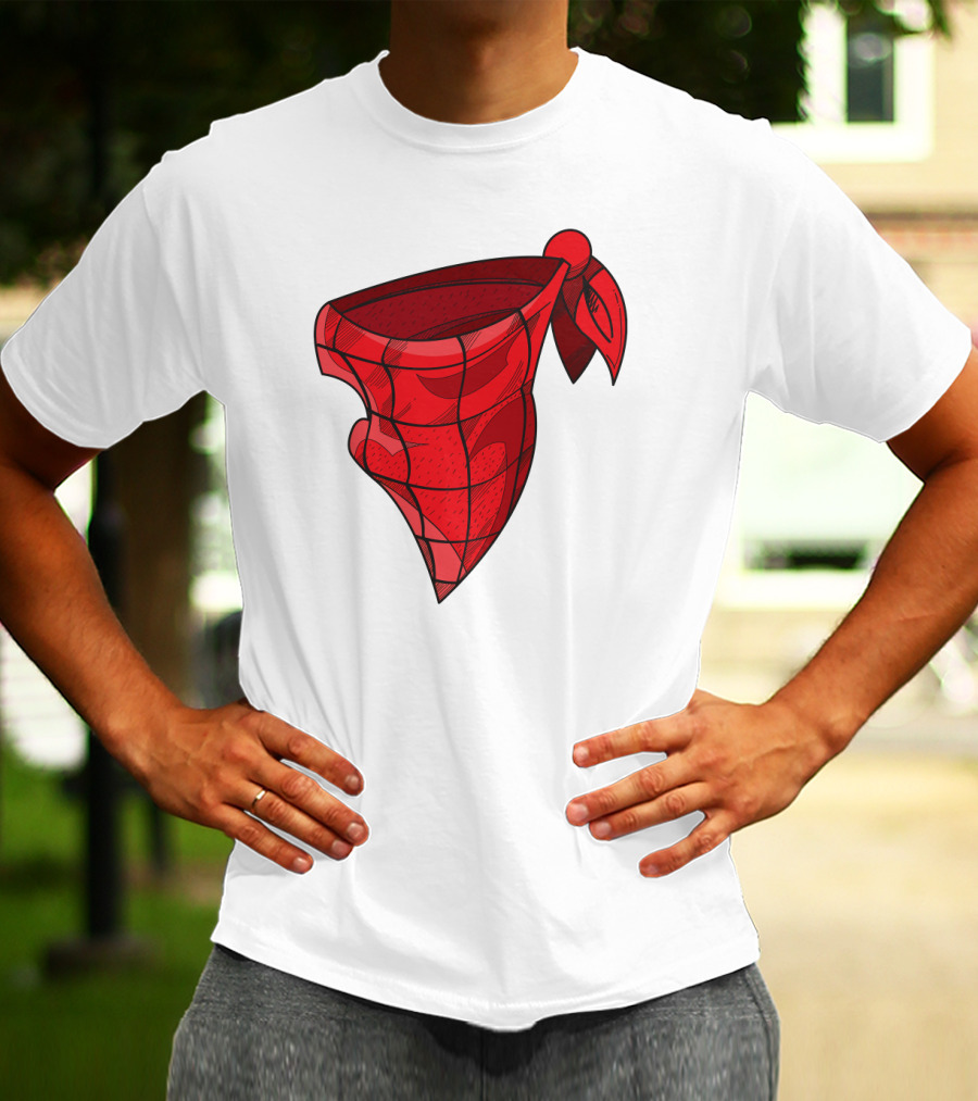 Bandana Paisley Red Scarf T-Shirt