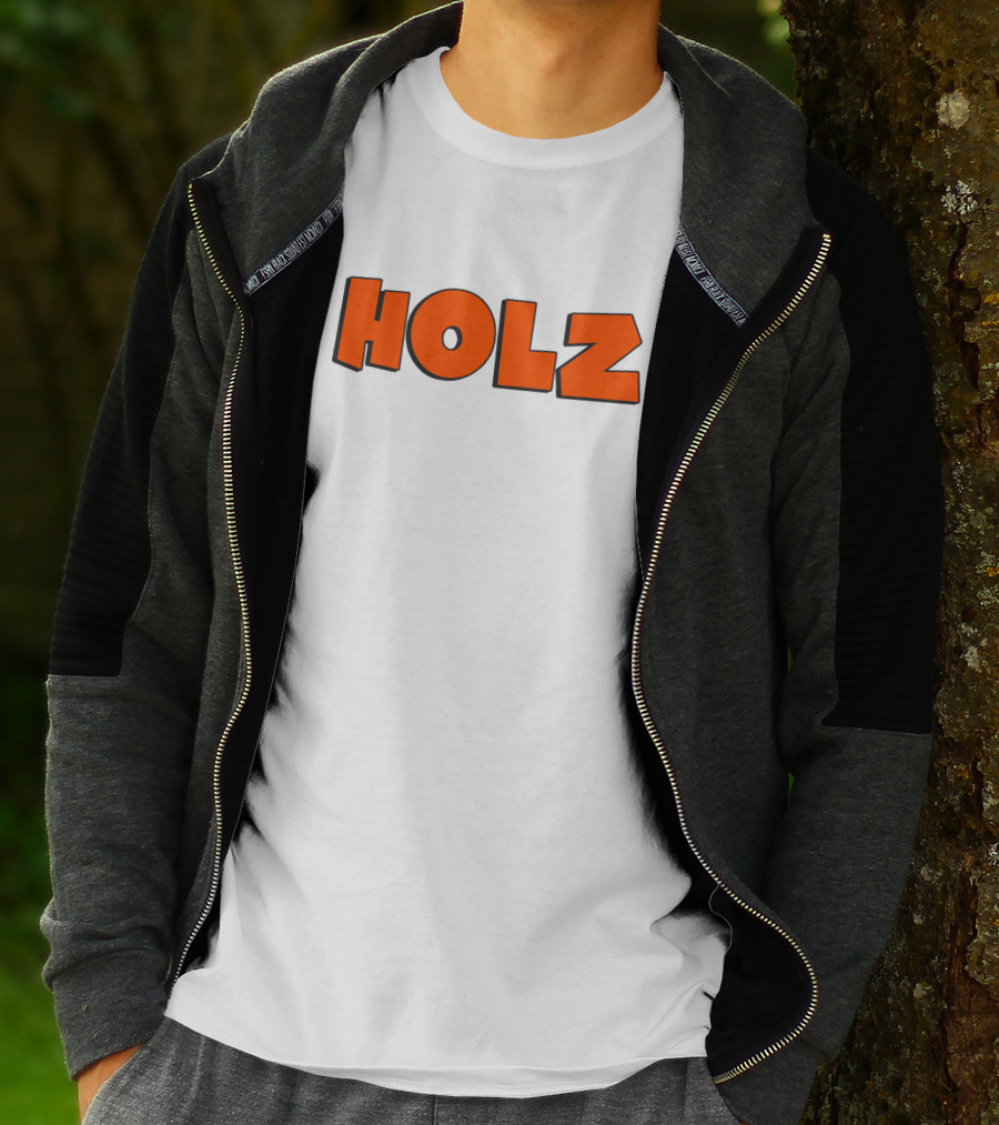 HOLZ Bold Orange Text T-Shirt
