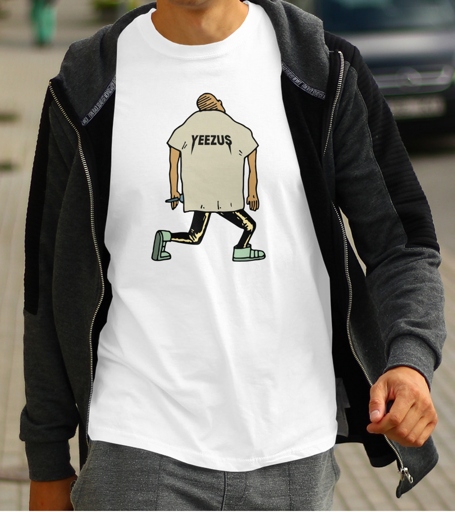 Yeezus Kneeling Figure With Microphone T-Shirt