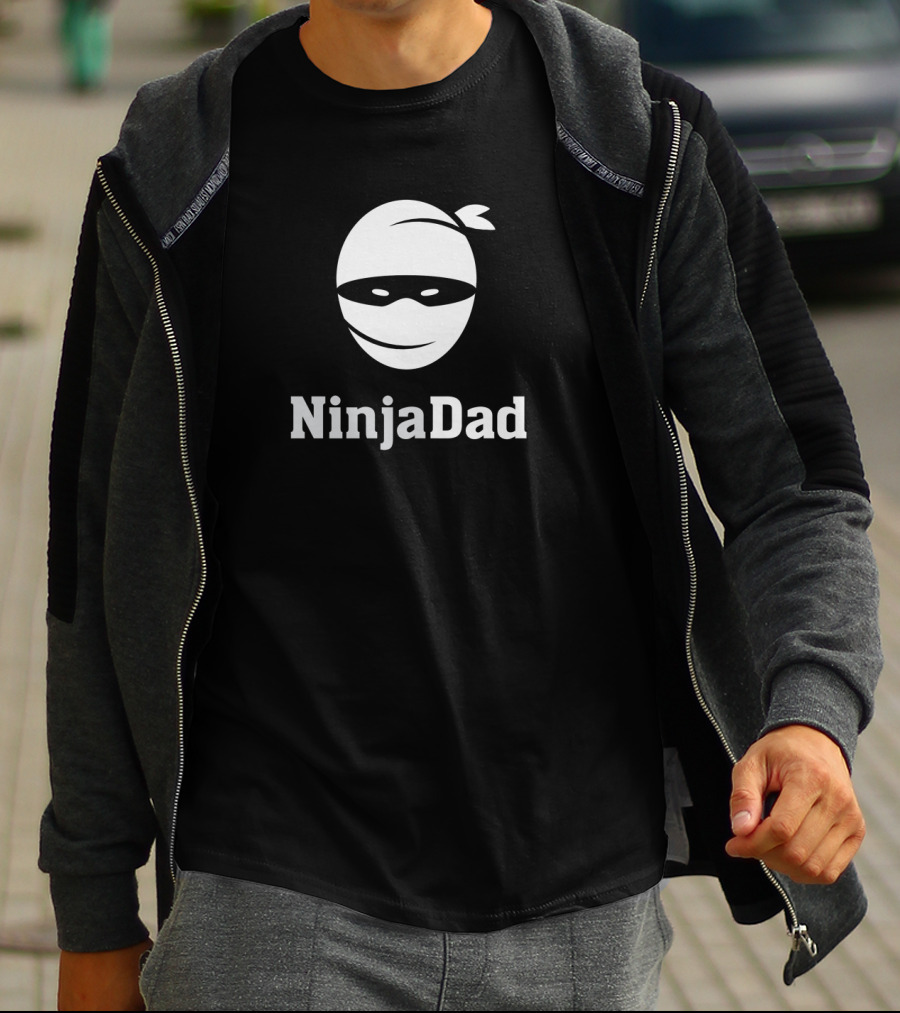 Ninja Dad Warrior Father Masked Hero T-Shirt